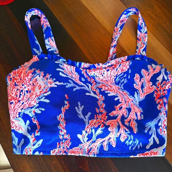 Lilly Pulitzer Tops - LILLY PULITZER RUFFLE SPORTS BRA